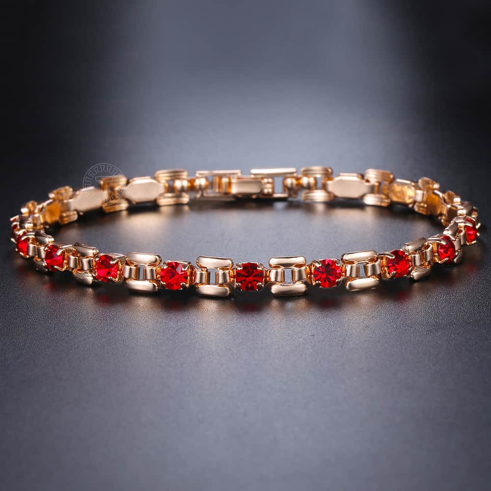 5.5mm Rose Gold CZ Bracelet