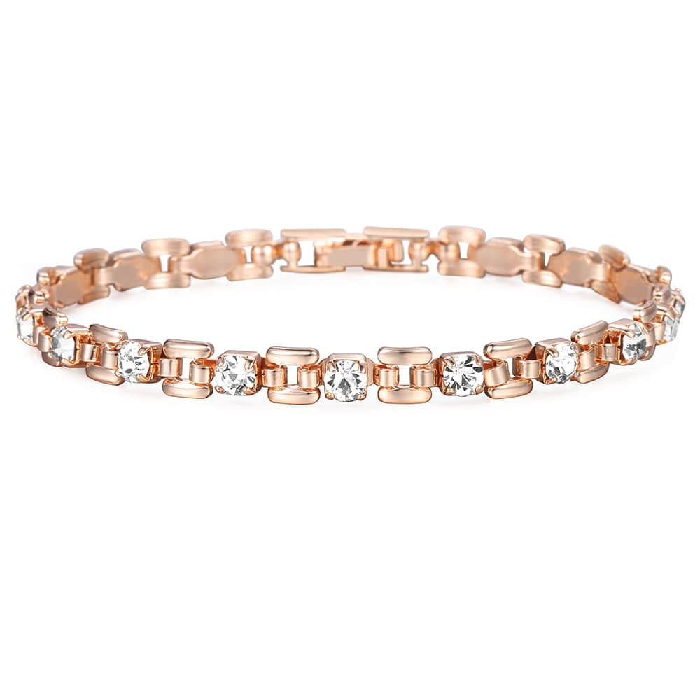 5.5mm Rose Gold CZ Bracelet