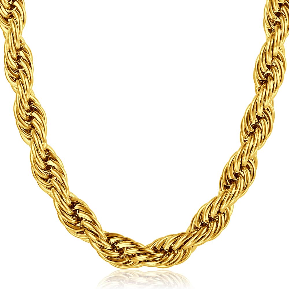 3mm Gold Filled Rope Chain Necklace 20/22/24inch