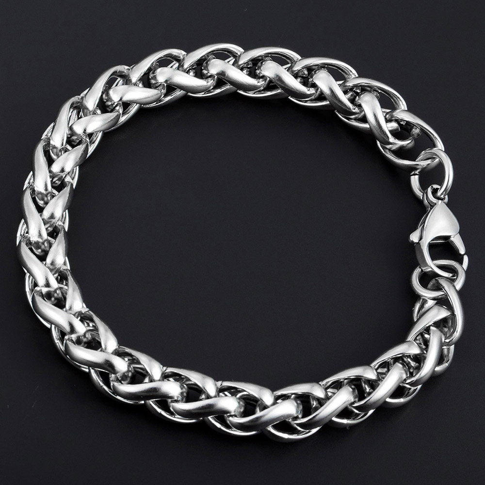 10mm Wheat Chain Bracelet 7-10inch