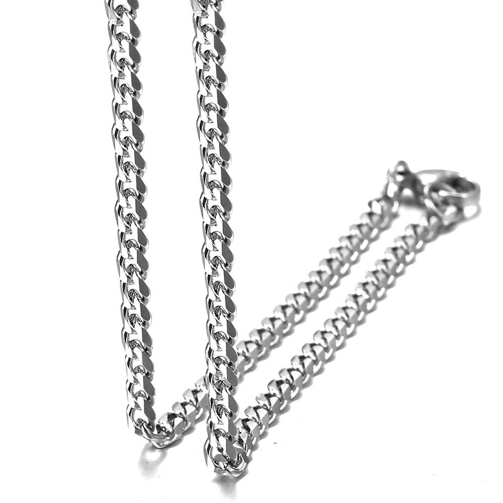 3mm Cuban Chain Necklace 16-30inch