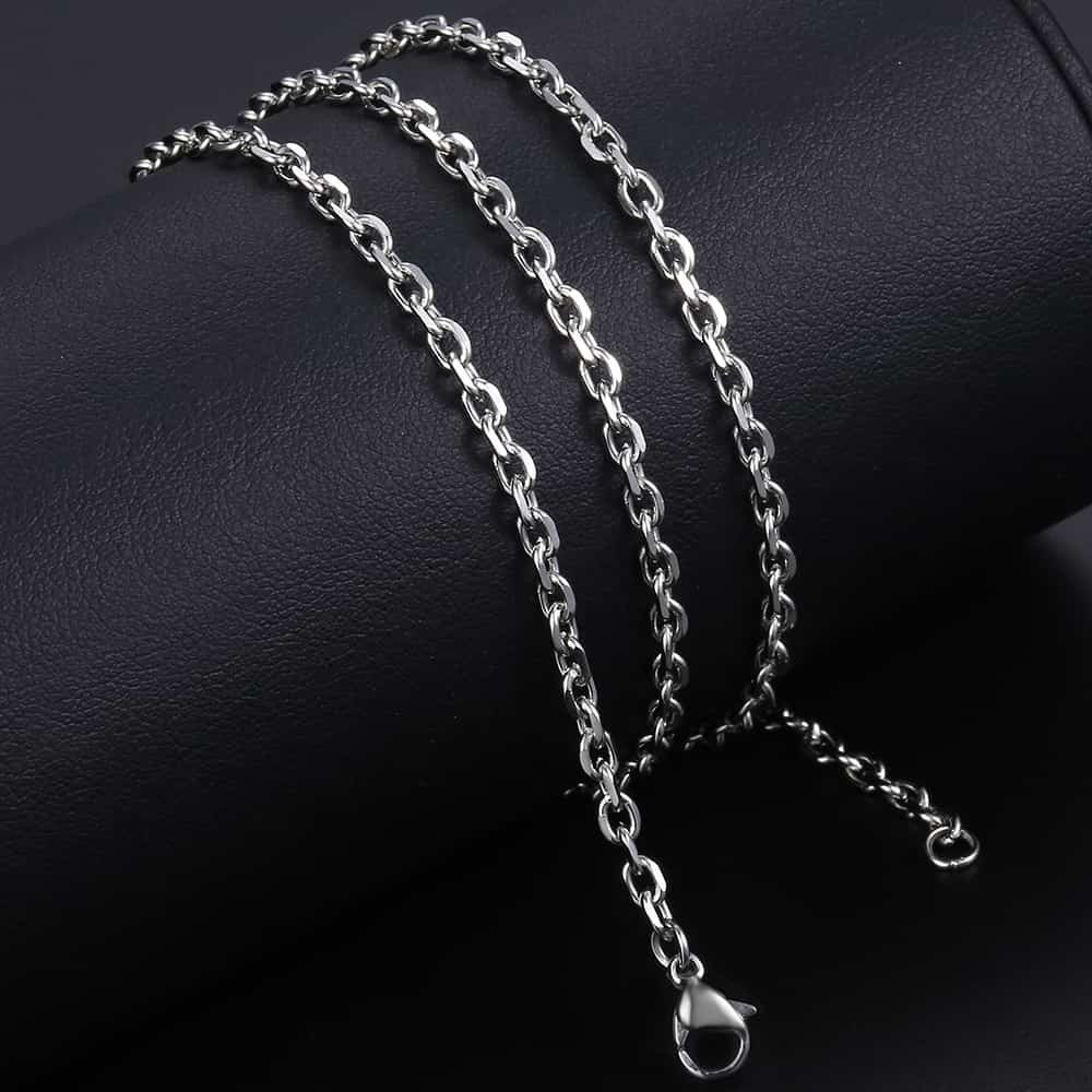 2.5mm Cable Chain Necklace 18-30inch