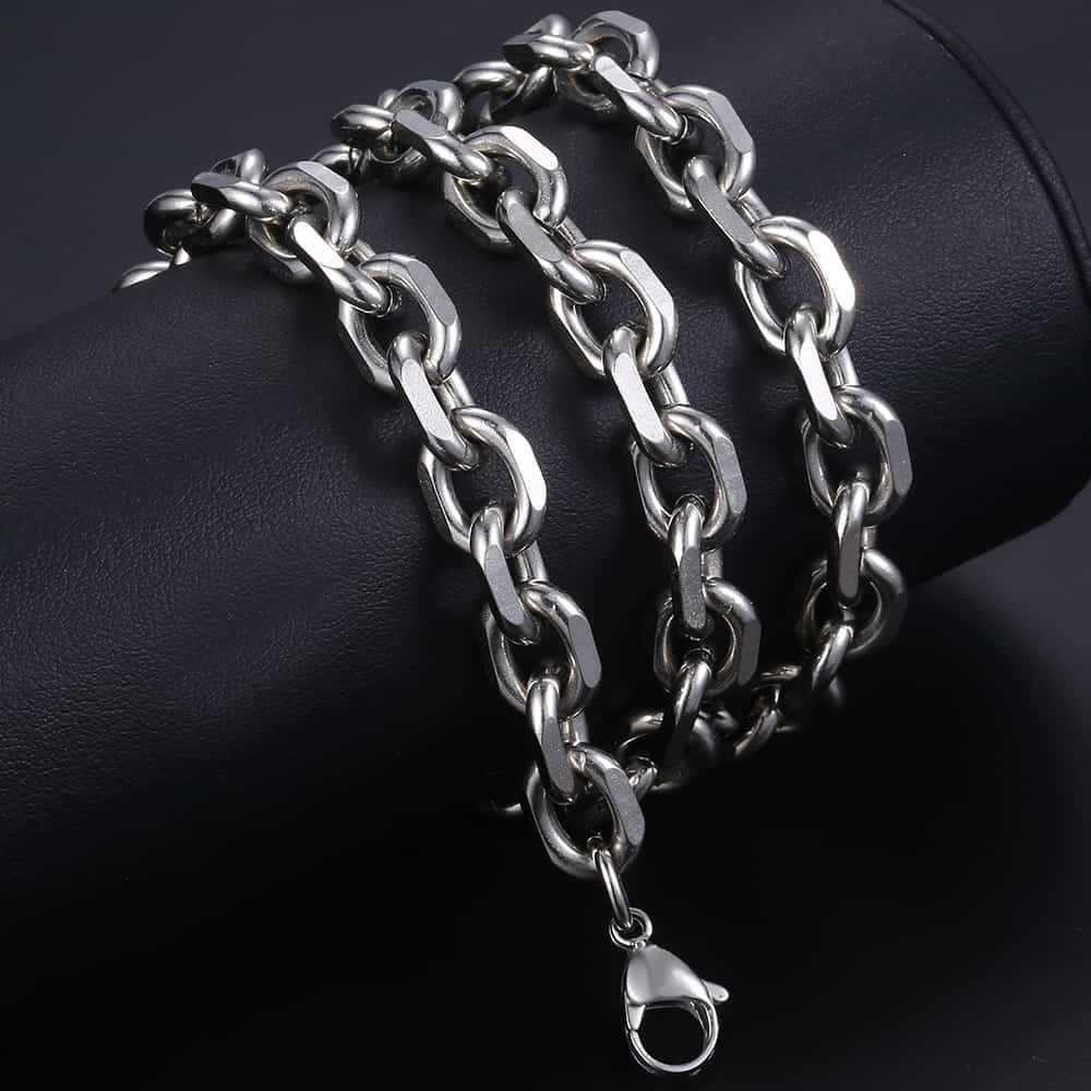 10mm Cable Chain Necklace 18-30inch