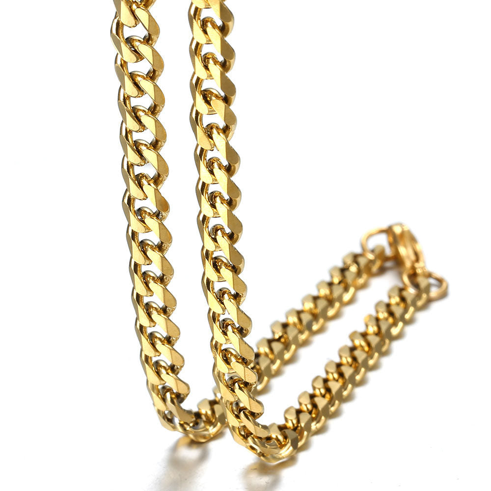 5mm Cuban Chain Necklace 16-30inch