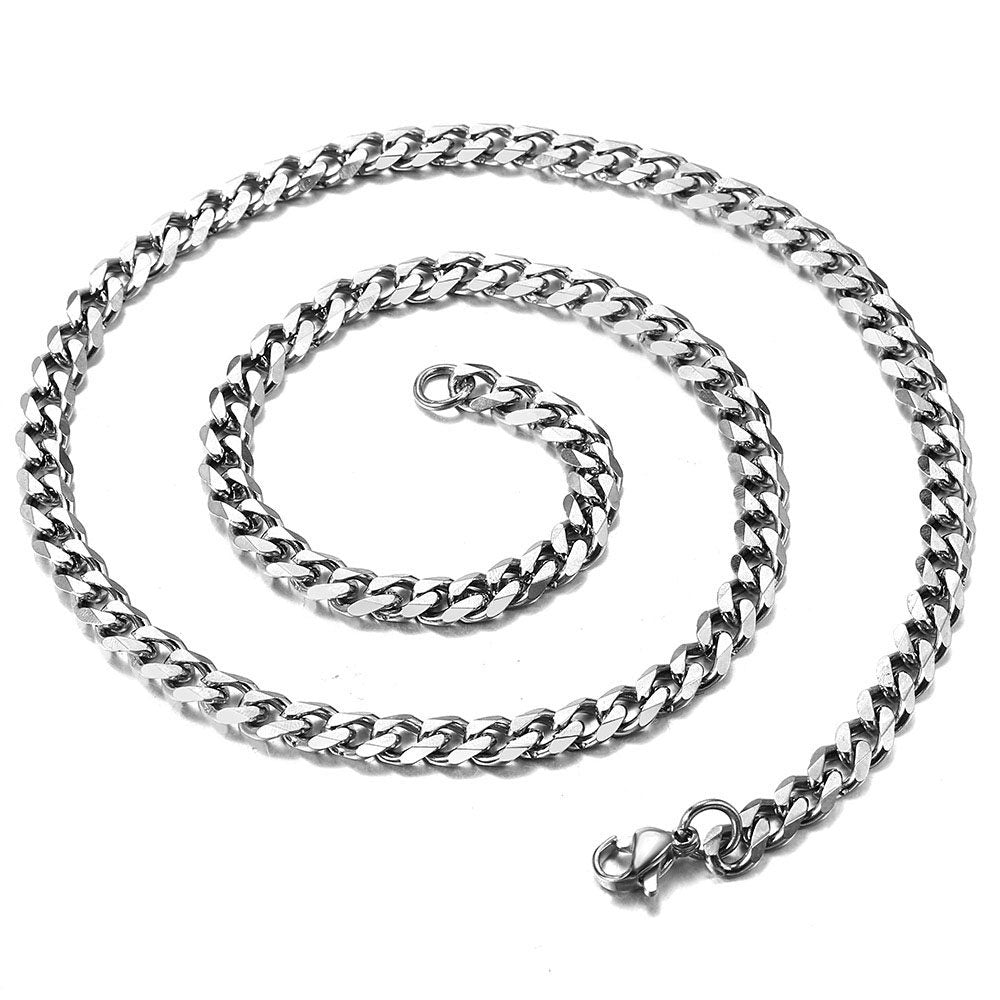 5mm Cuban Chain Necklace 16-30inch