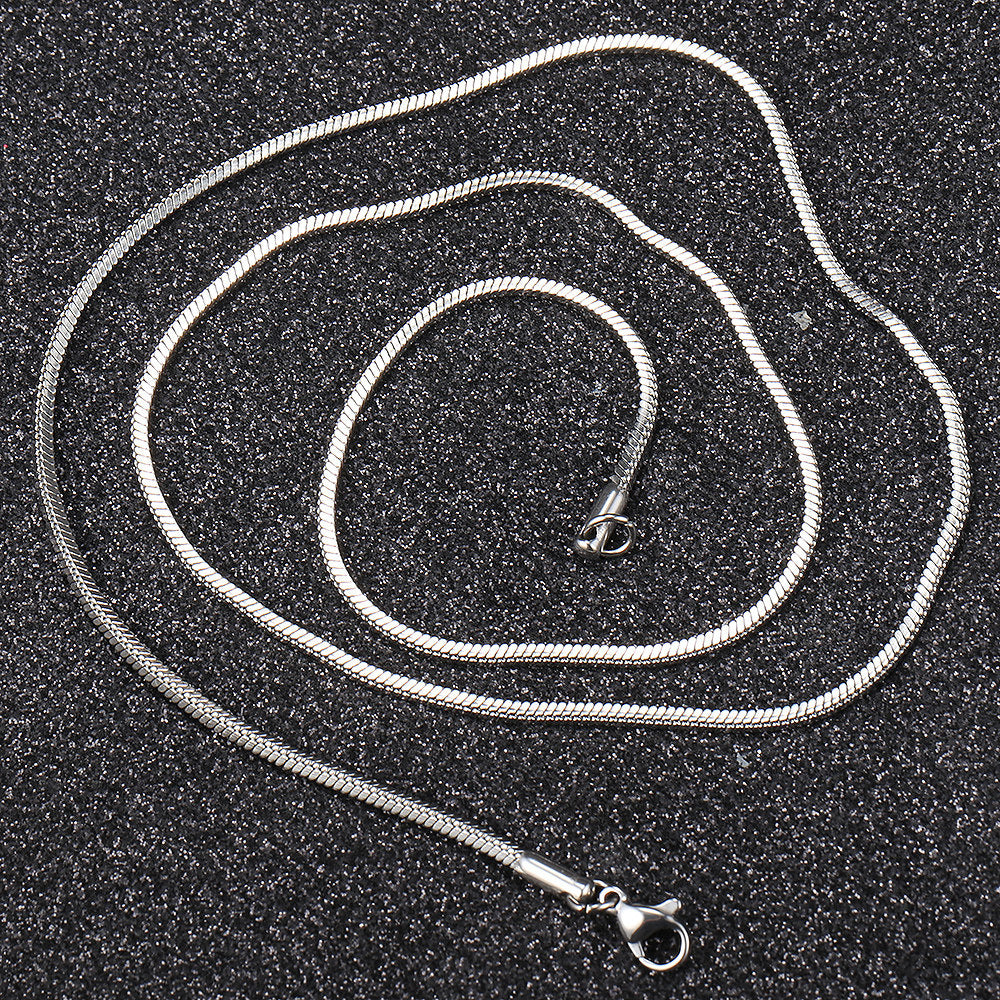 0.9/1.2/1.5/2mm Square Snake Chain Necklace 22inch