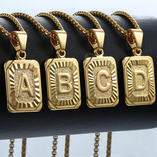 The Meaningful Jewelry--Initial Pendant Necklace