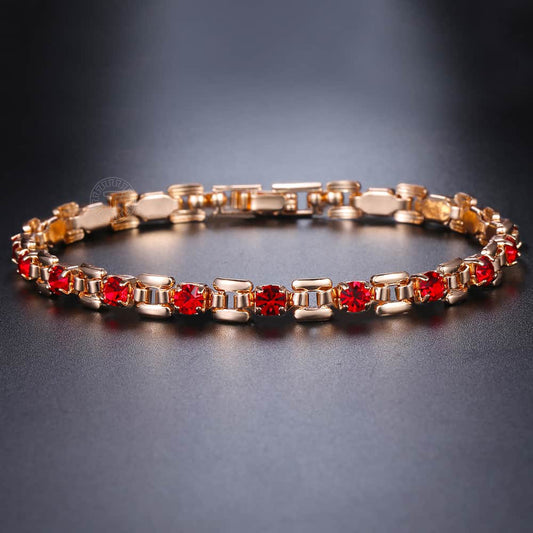 5.5mm Rose Gold  CZ Bracelet