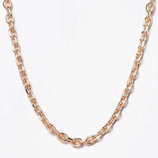 5mm Rose Gold Cable Chain Necklace 20/24inch
