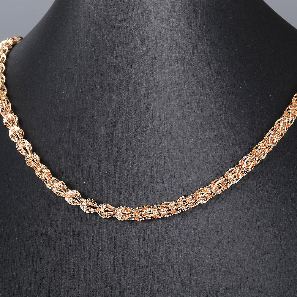 5mm Rose Gold Color Necklace Link Chain 20/24inch