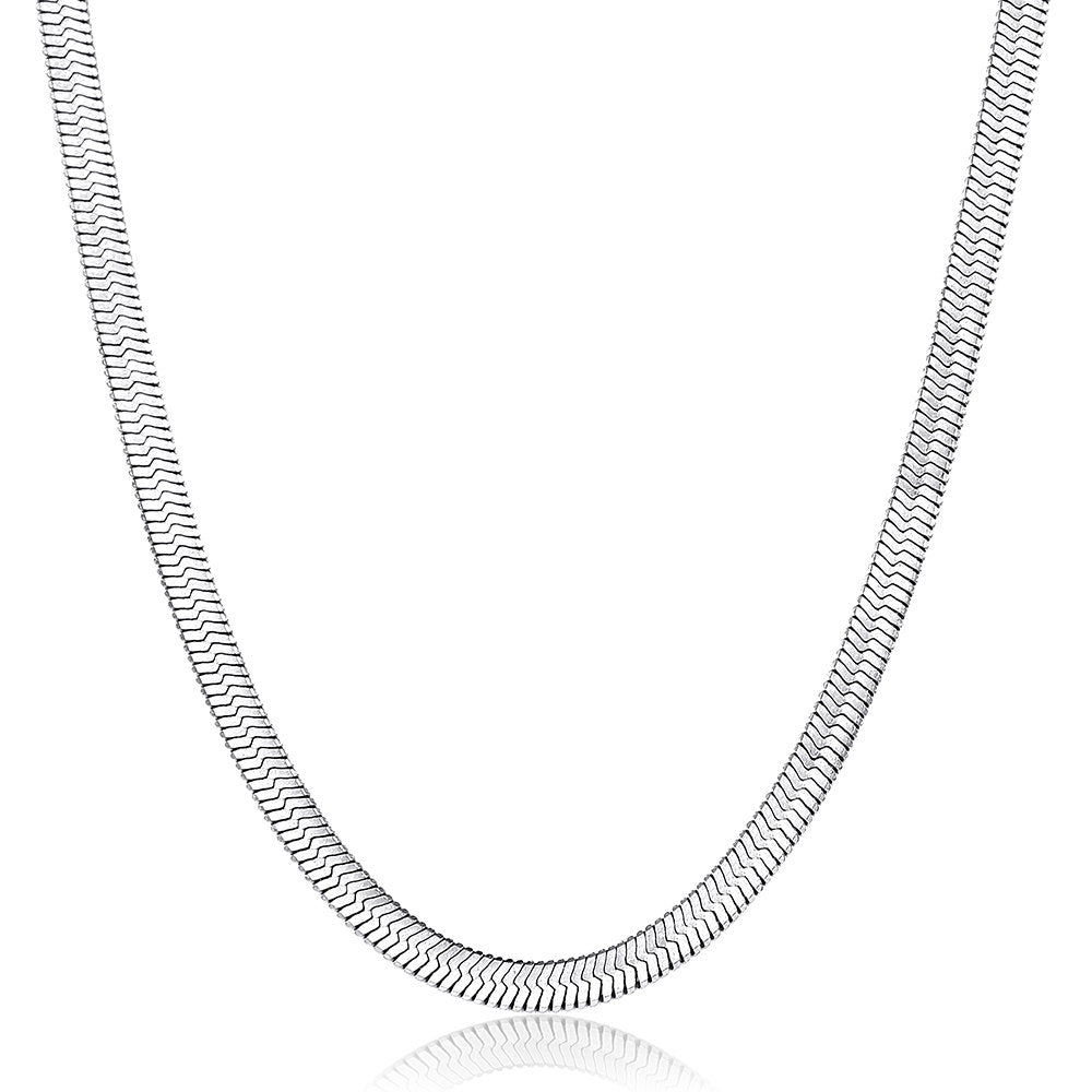 3mm Herringbone Snake Chain Choker Necklace 18inch
