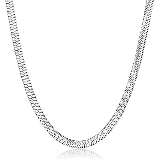 3mm Herringbone Snake Chain Choker Necklace 16/18inch