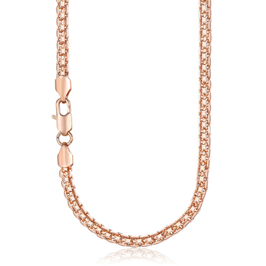 5mm Rose Gold Bismarck Chain Necklace 18-24inch