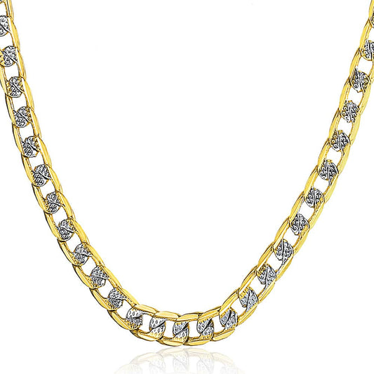 4mm Gold Silver Cuban Chain Necklace 18-30inch