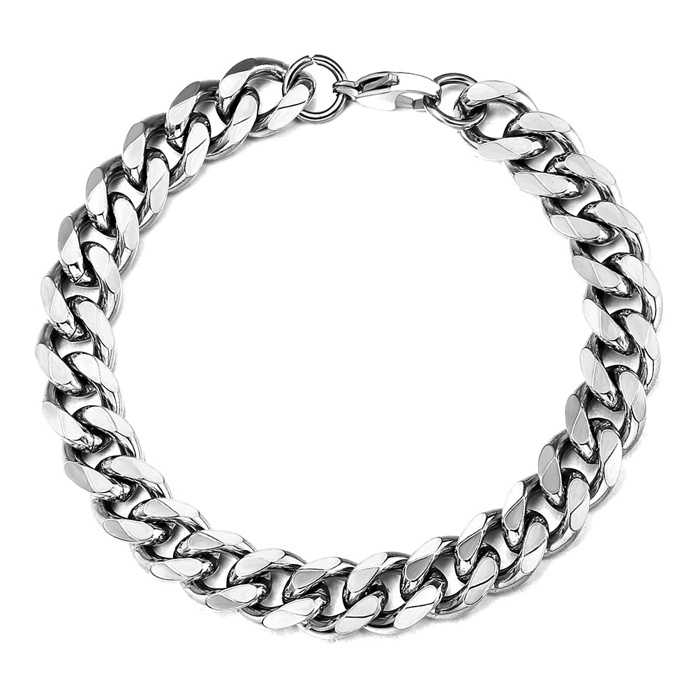 11mm Cuban Chain Bracelet 7-11inch