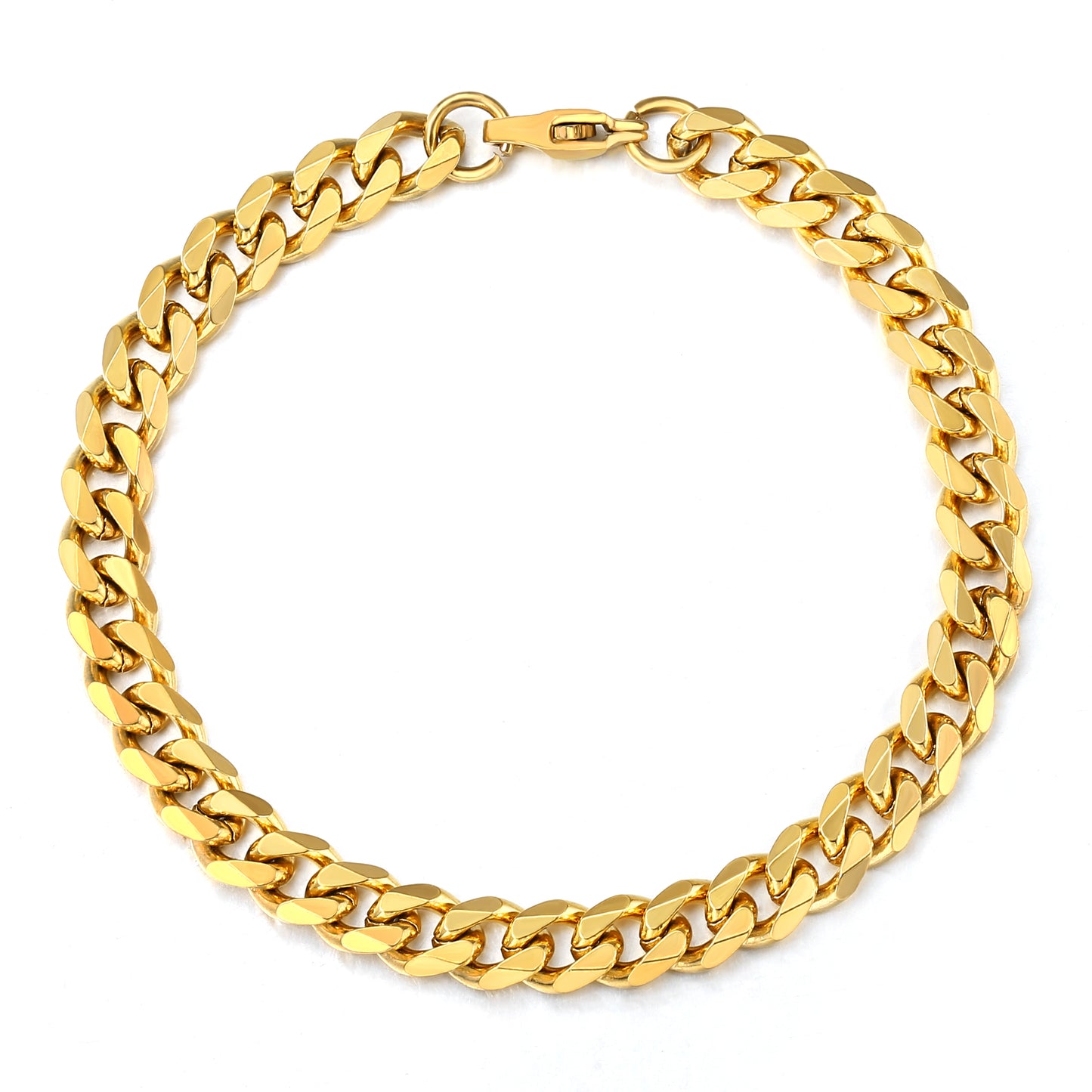 7mm Cuban Chain Bracelet 7-11inch