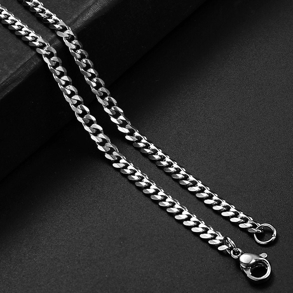 3mm Cuban Chain Necklace 16-30inch