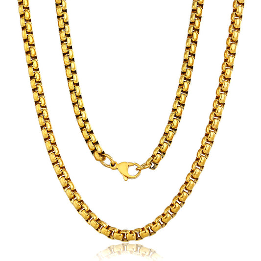 5mm Box Chain Necklace 18-30inch