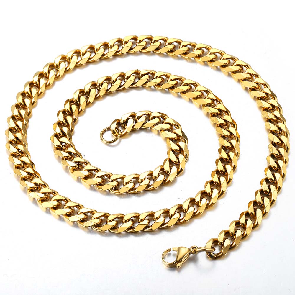 9mm Cuban Chain Necklace 18-30inch