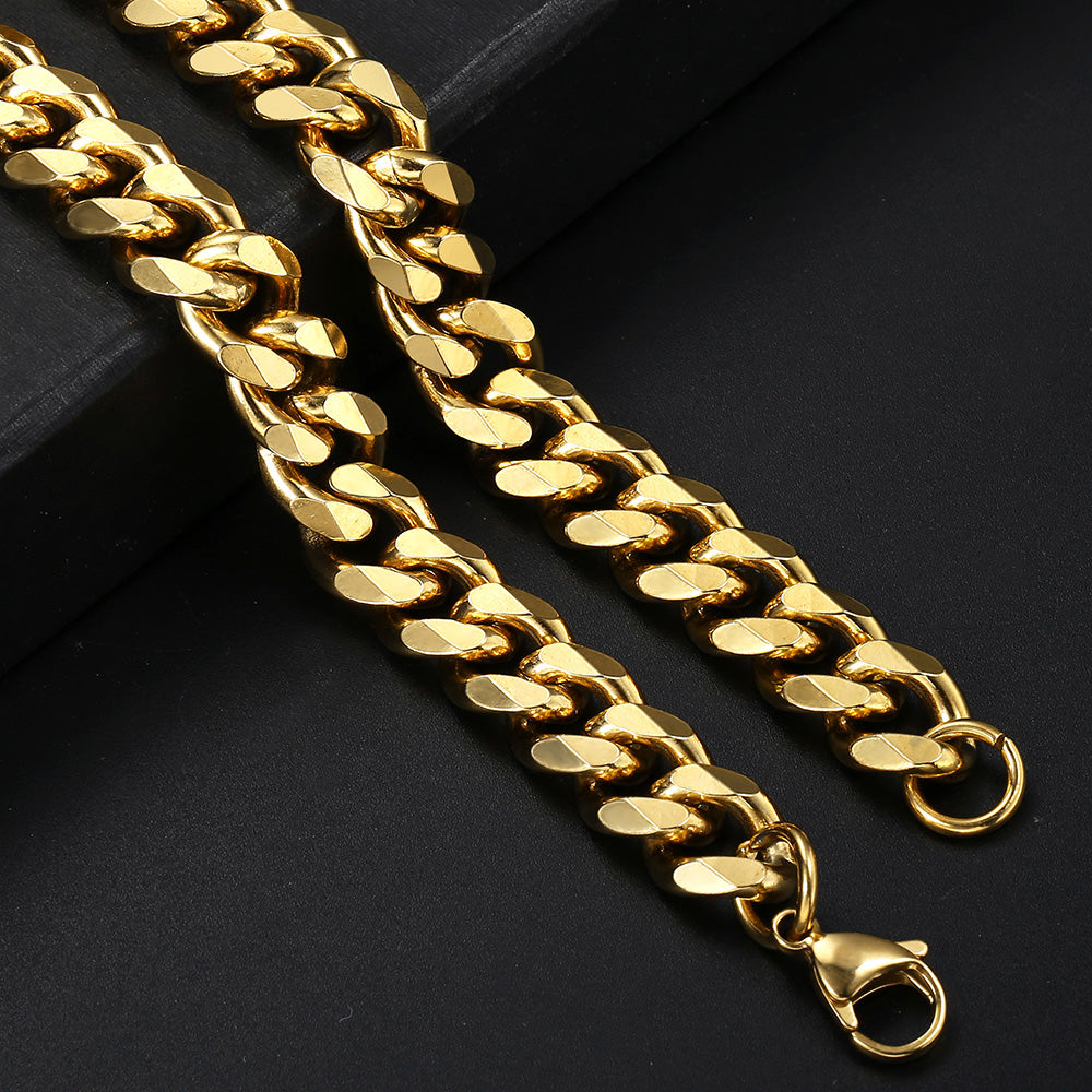 11mm Cuban Chain Necklace 16-30inch