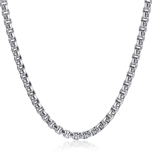 3mm Gold Silver Black Box Chain Necklace 18-30inch