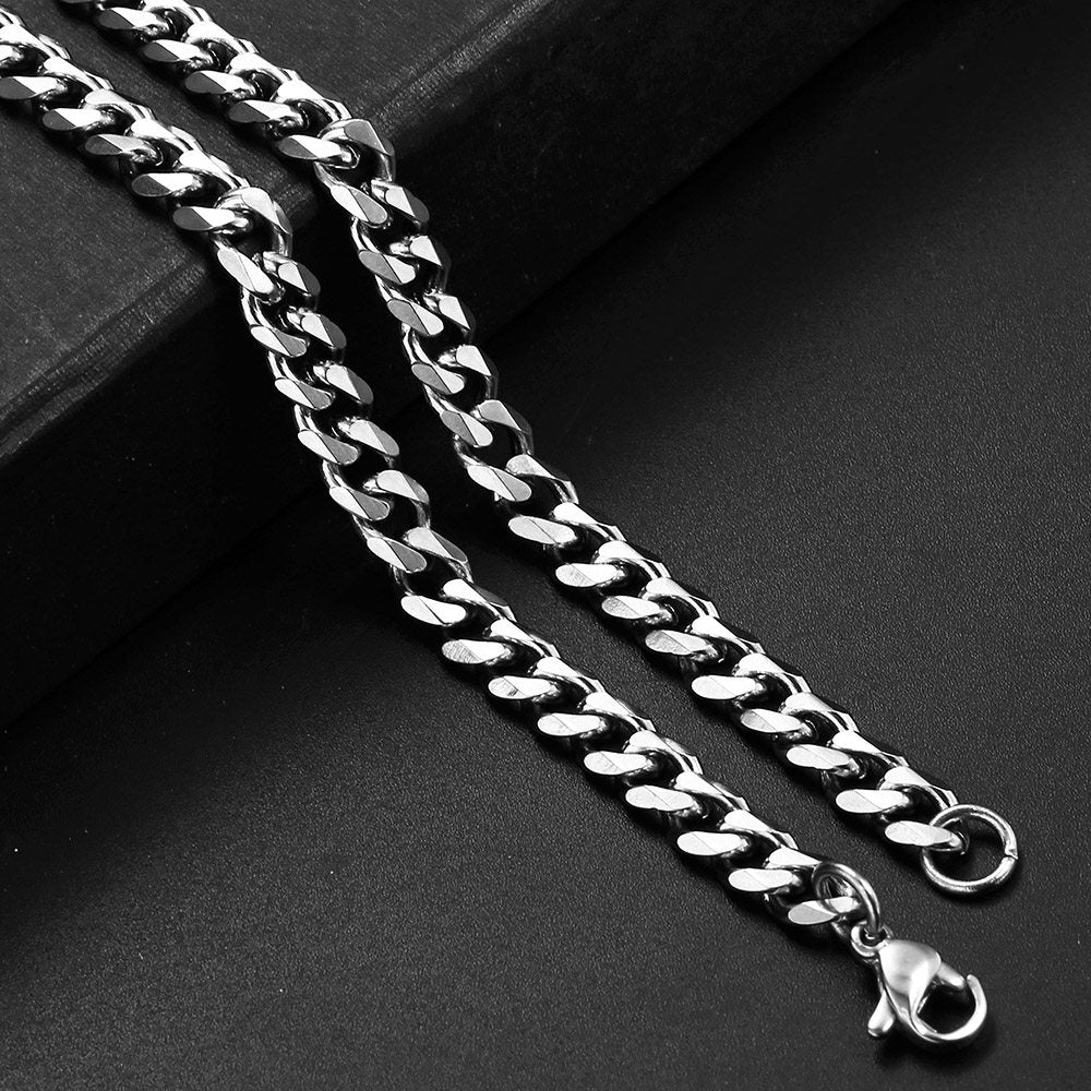5mm Cuban Chain Necklace 16-30inch
