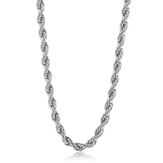 3mm Gold Silver Rope Chain Necklace 18-24inch