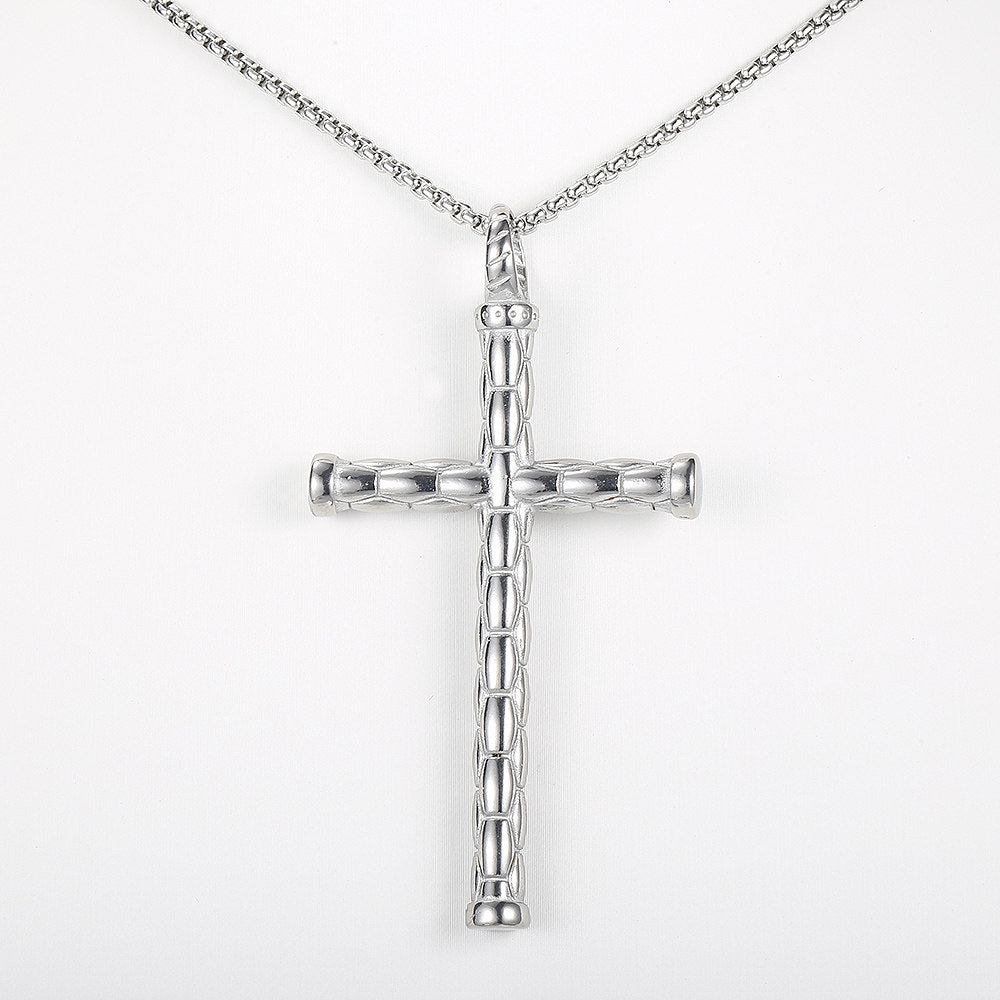 Gold Silver Cross Pendant Necklace 18-24inch